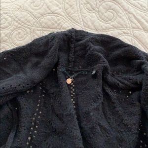 BLACK ANTHROPOLOGIE CARDIGAN